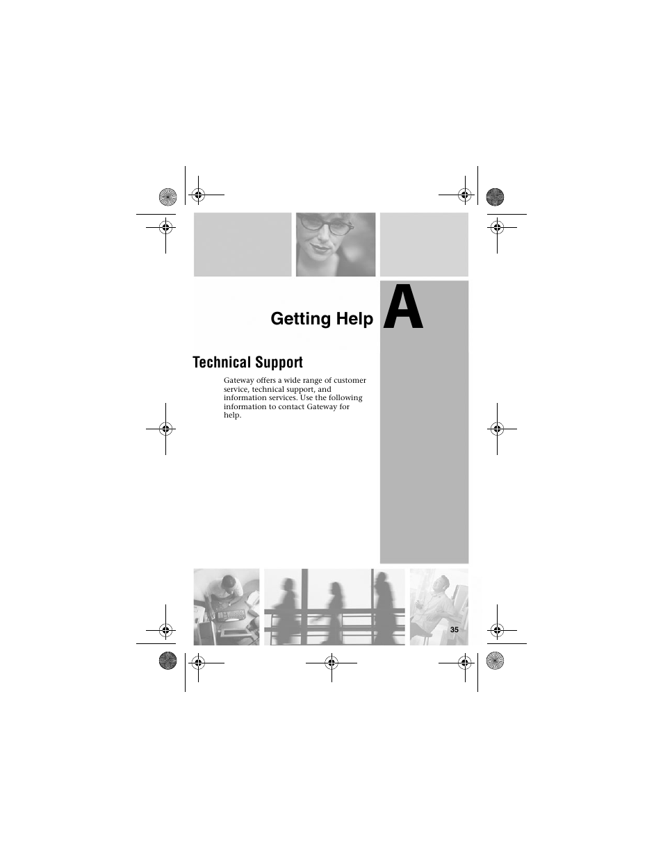 Getting help, Technical support, Getting help technical support | Gateway LWGC-220 User Manual | Page 39 / 48