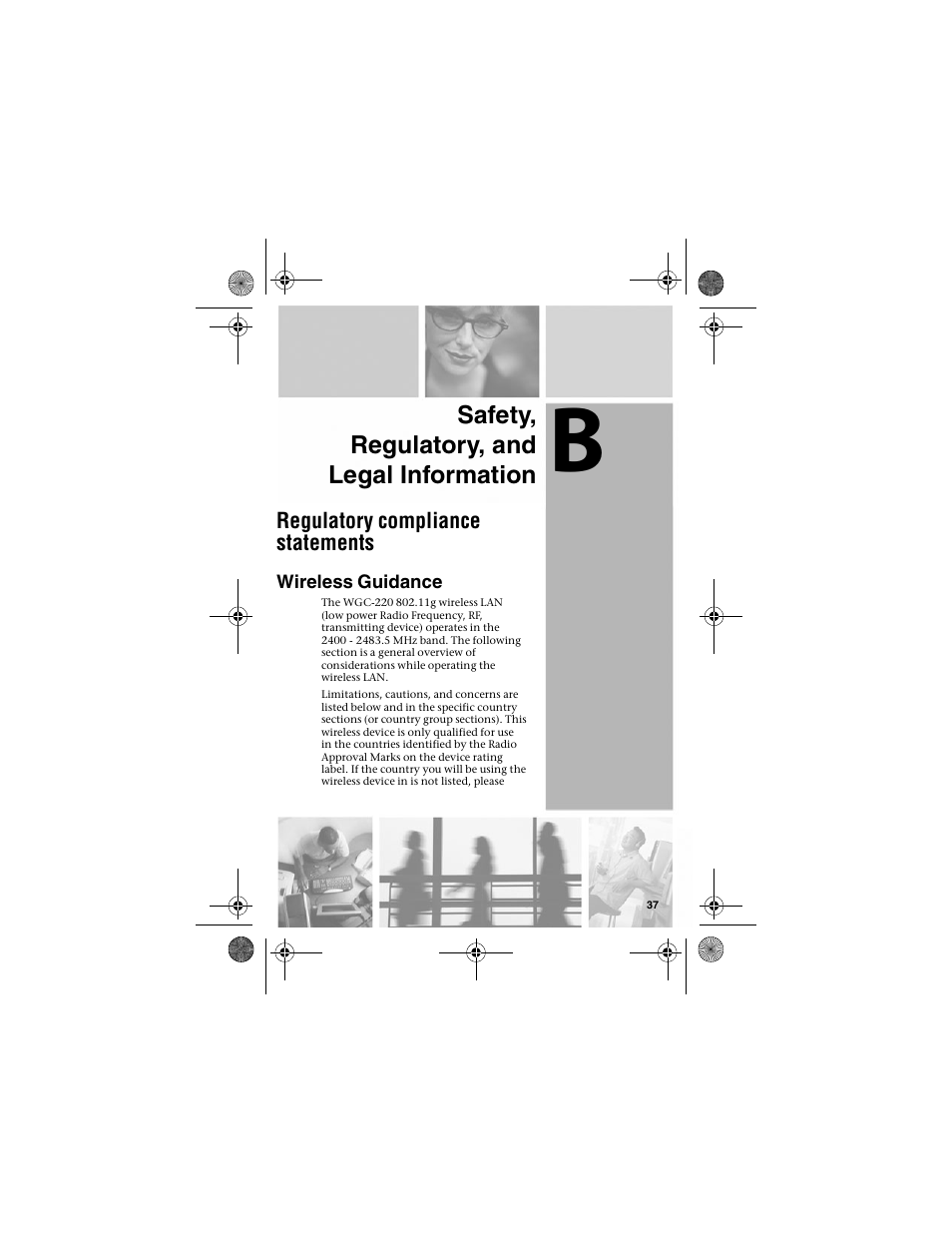 Safety, regulatory, and legal information | Gateway LWGC-220 User Manual | Page 41 / 48