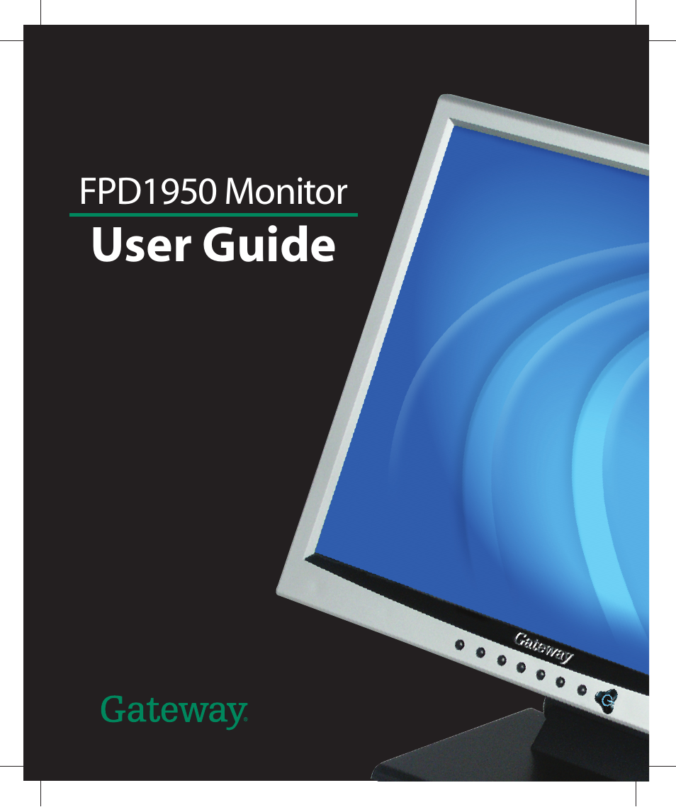 Gateway FPD1950 User Manual | 32 pages