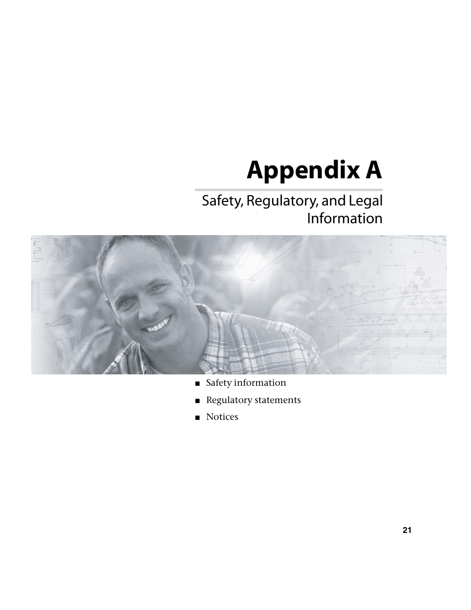 Appendix a, Safety, regulatory, and legal information | Gateway FPD1950 User Manual | Page 25 / 32
