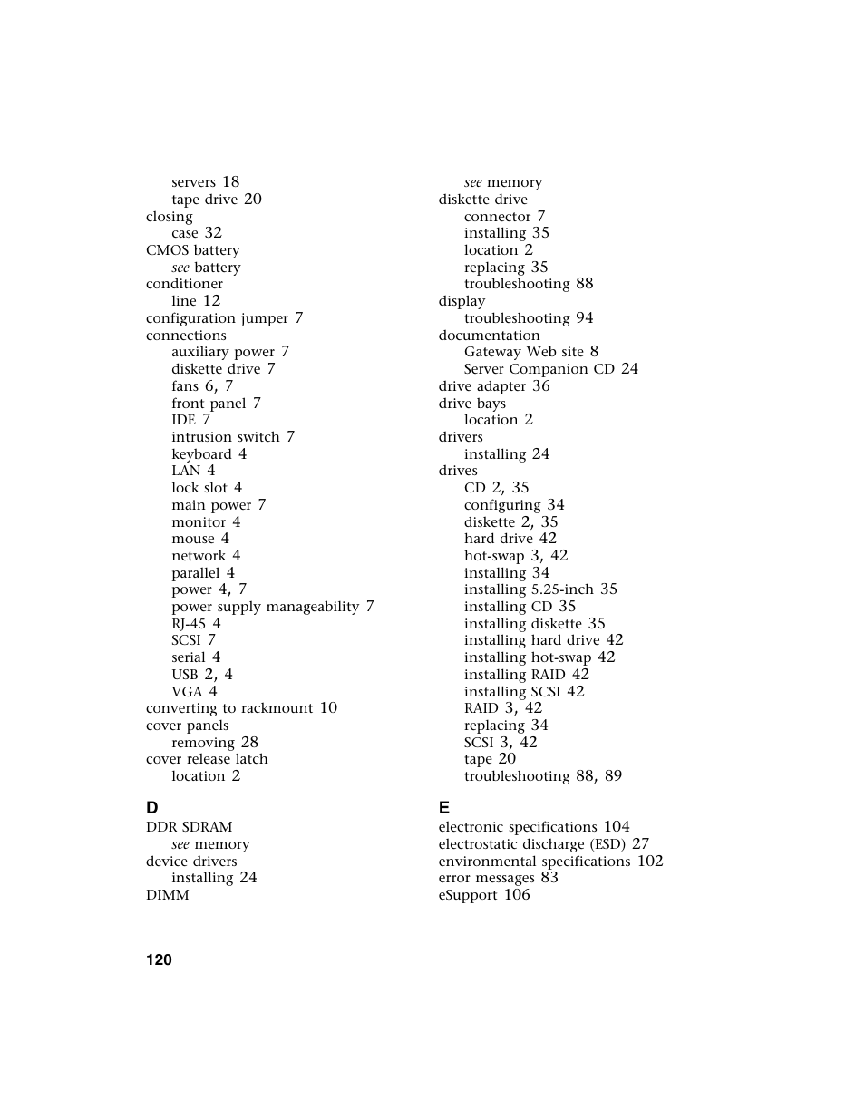 Gateway 980 User Manual | Page 125 / 131