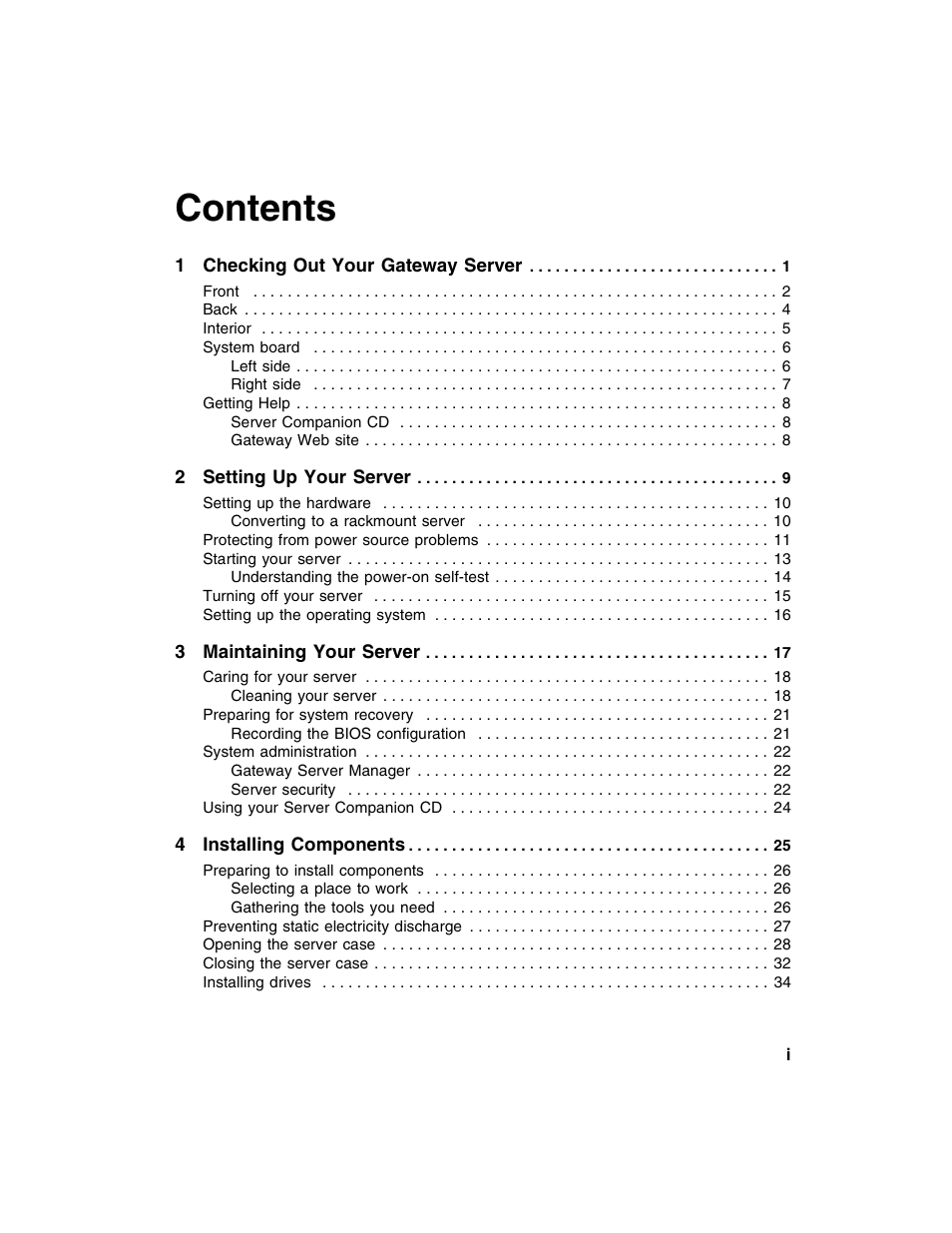 Gateway 980 User Manual | Page 2 / 131