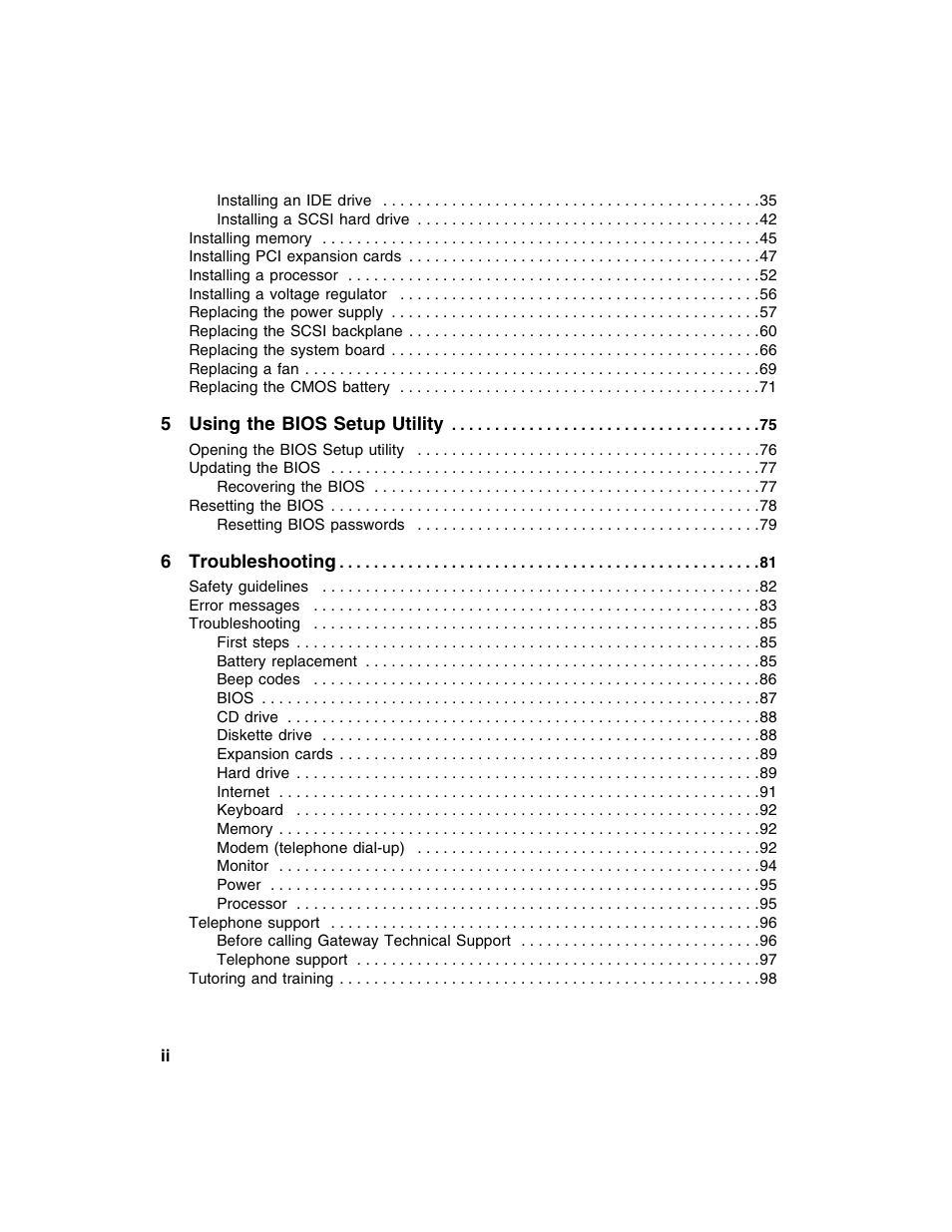 Gateway 980 User Manual | Page 3 / 131