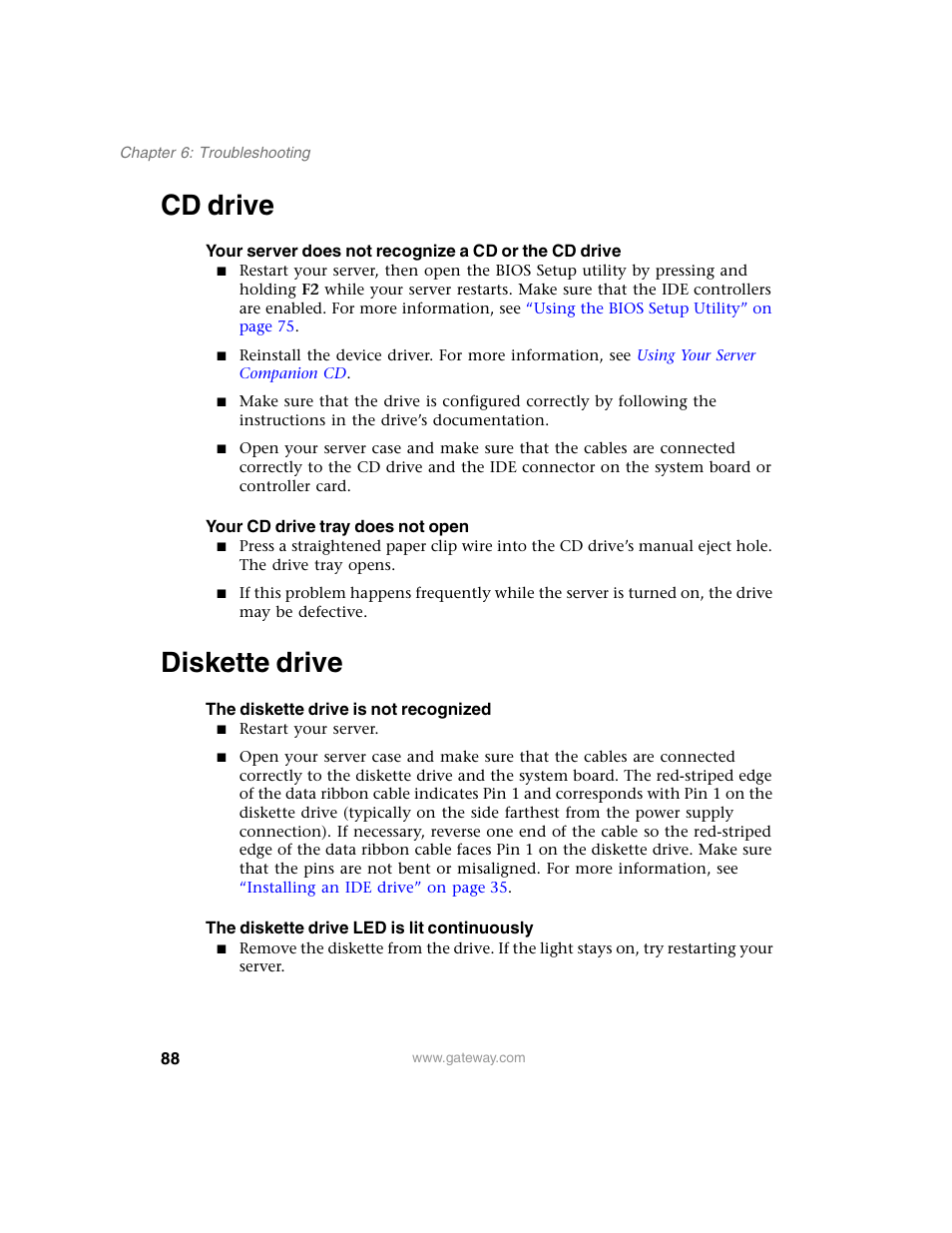 Cd drive, Diskette drive, Cd drive diskette drive | Gateway 980 User Manual | Page 93 / 131