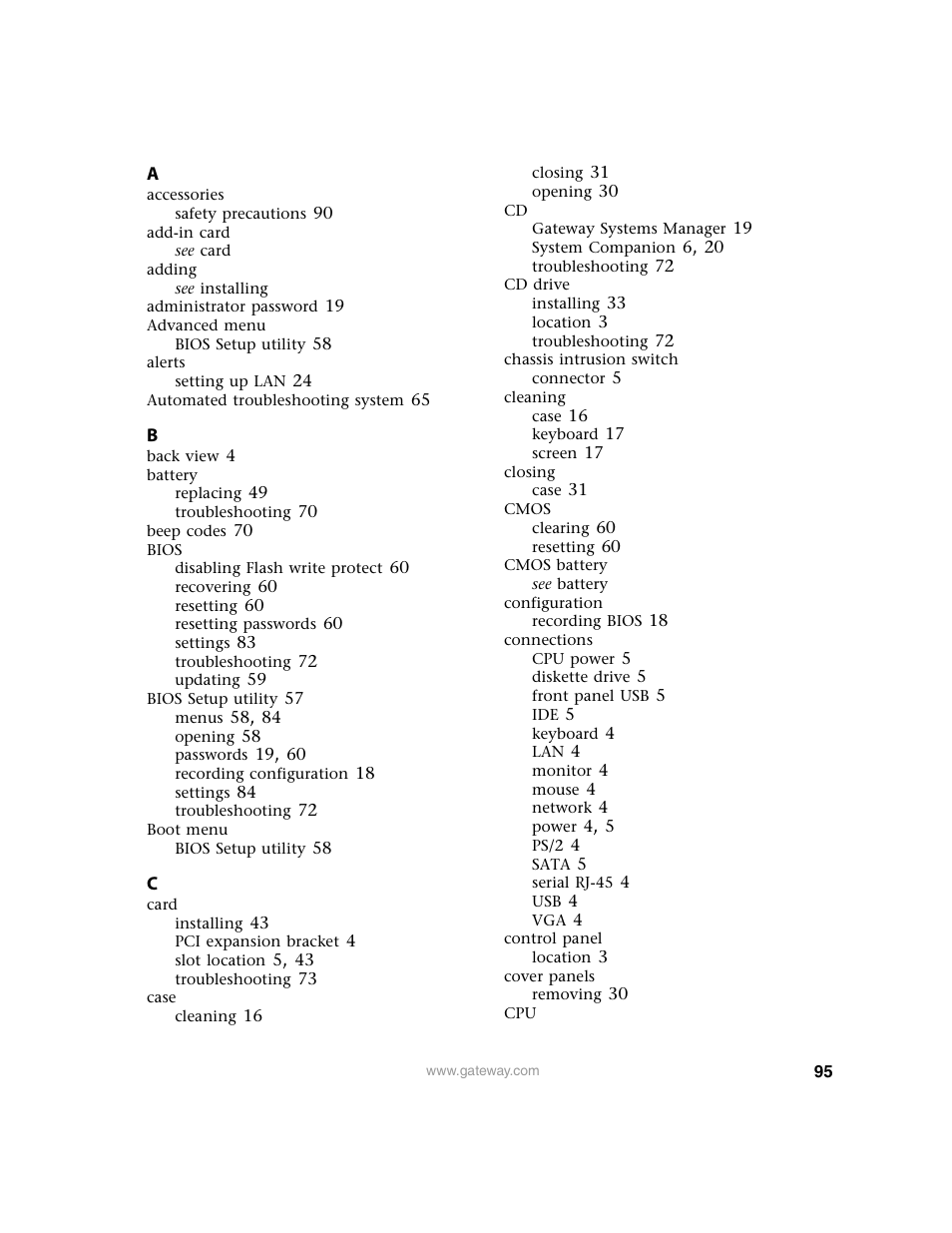 Gateway 9210 User Manual | Page 100 / 106