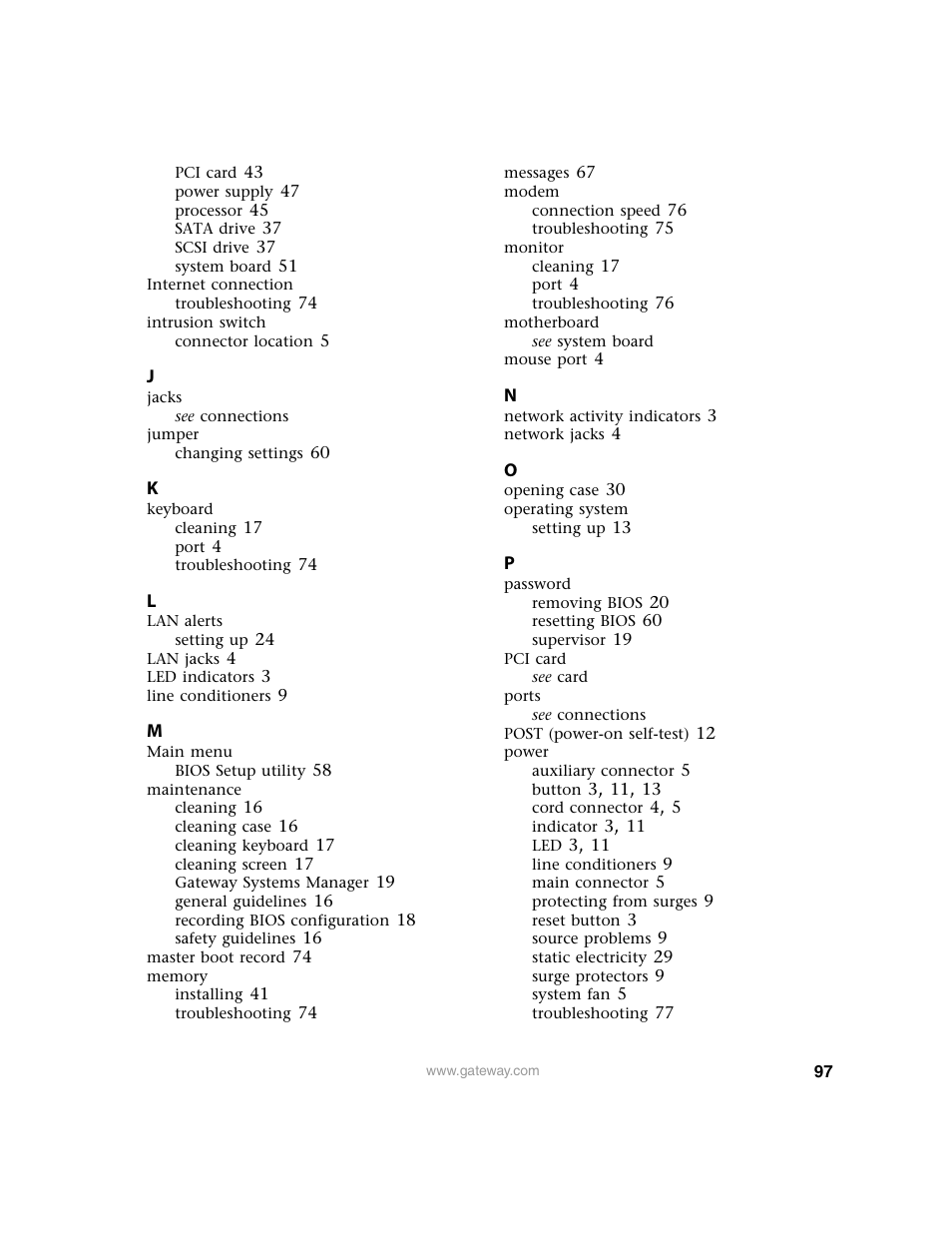 Gateway 9210 User Manual | Page 102 / 106