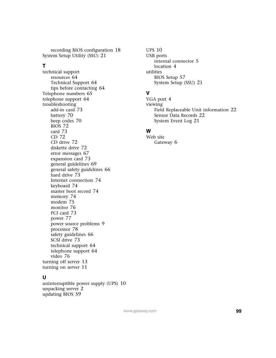 Gateway 9210 User Manual | Page 104 / 106
