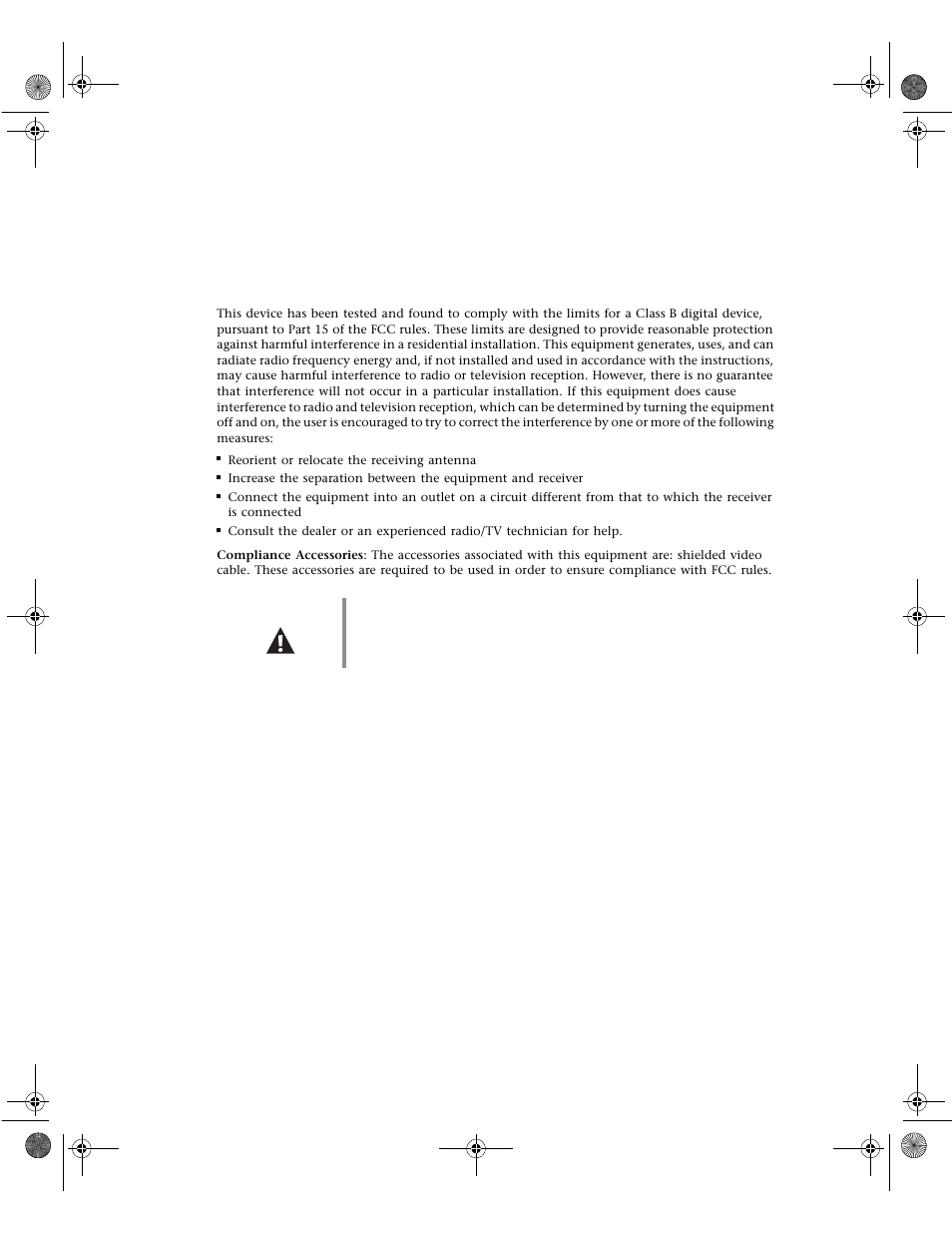 Regulatory compliance statements, American users, Fcc part15 | Gateway E1400 User Manual | Page 119 / 136