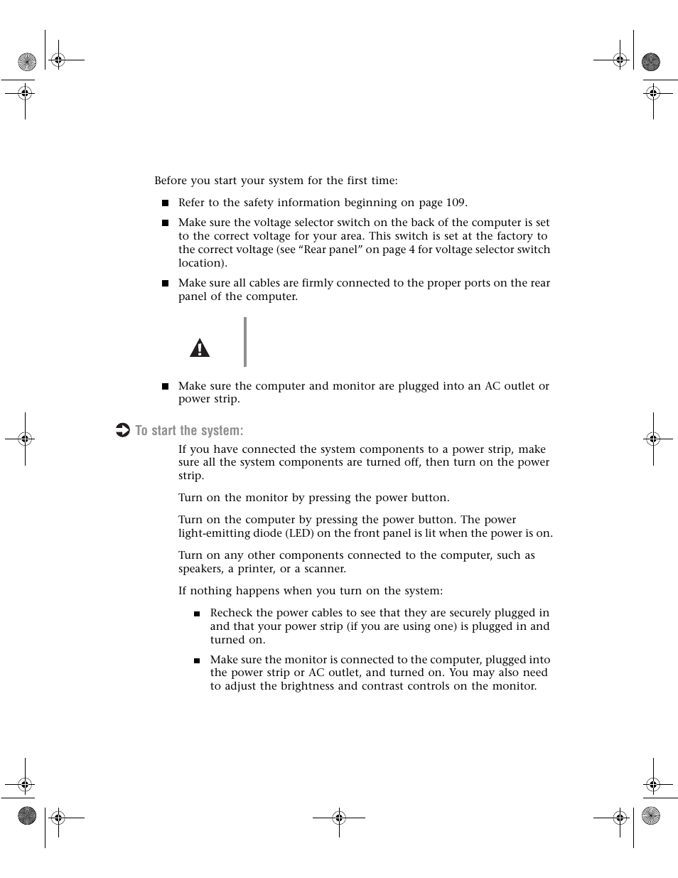 Starting your system | Gateway E1400 User Manual | Page 19 / 136