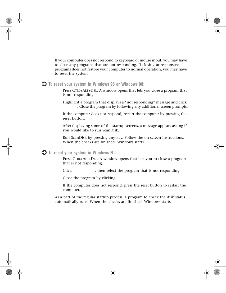 Resetting your system | Gateway E1400 User Manual | Page 22 / 136