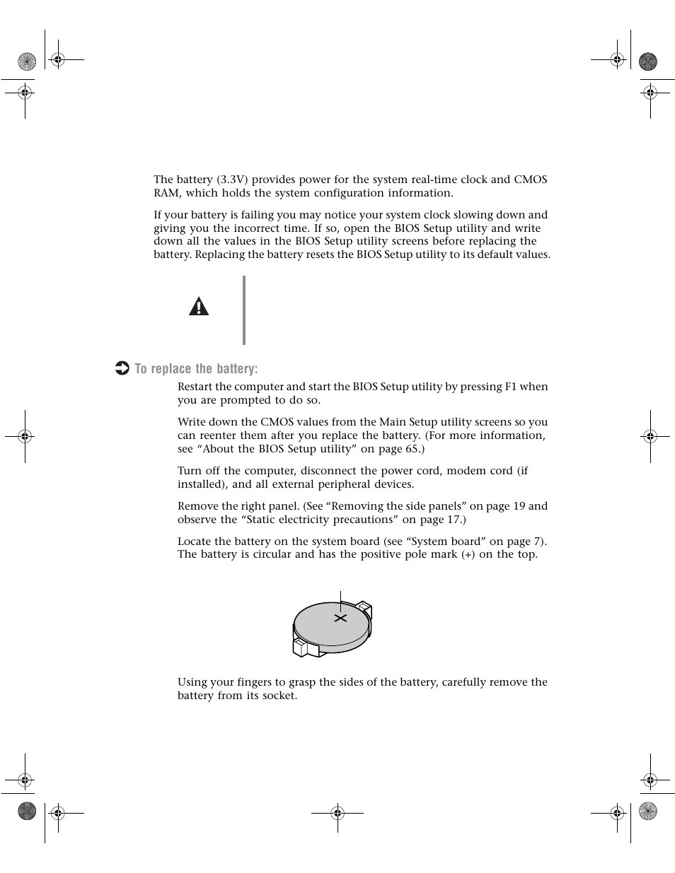 Replacing the battery | Gateway E1400 User Manual | Page 59 / 136