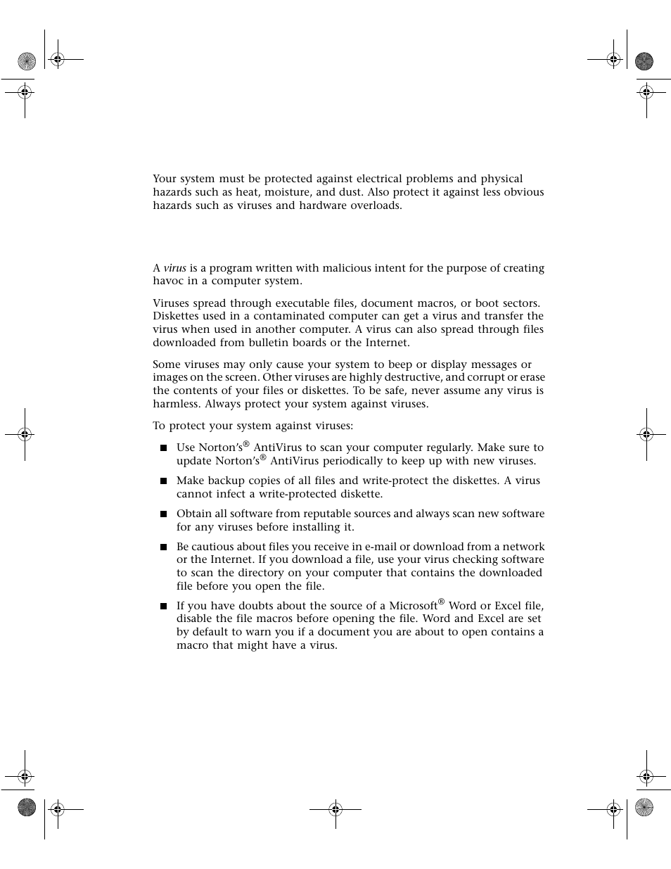 System integrity, Protecting against viruses | Gateway E1400 User Manual | Page 85 / 136