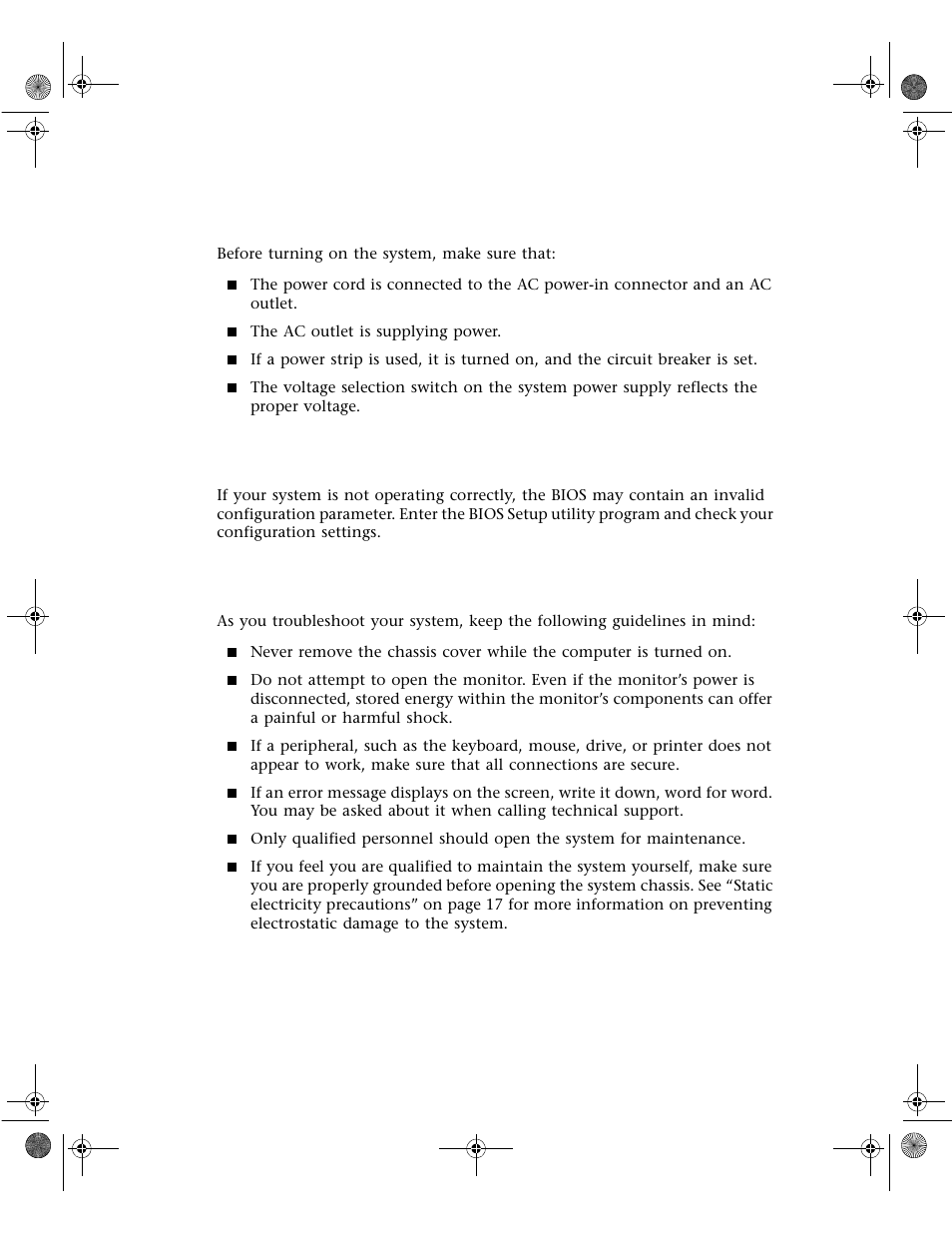 Troubleshooting checklist, Verifying your configuration, Troubleshooting guidelines | Gateway E1400 User Manual | Page 97 / 136