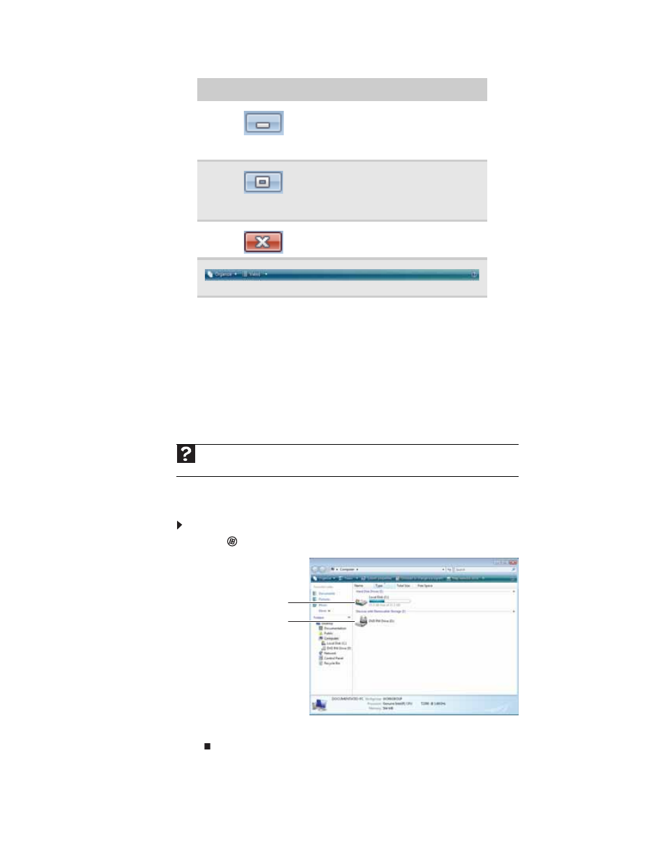 Working with files and folders, Viewing drives | Gateway FX542XT User Manual | Page 15 / 94