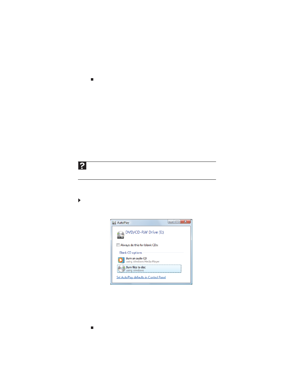 Creating and copying data discs, Creating a data disc, To create a data disc | Gateway FX542XT User Manual | Page 43 / 94