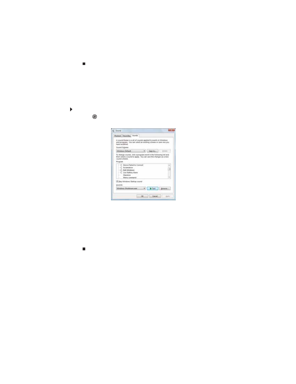 Changing system sounds, To change system sounds | Gateway FX542XT User Manual | Page 76 / 94