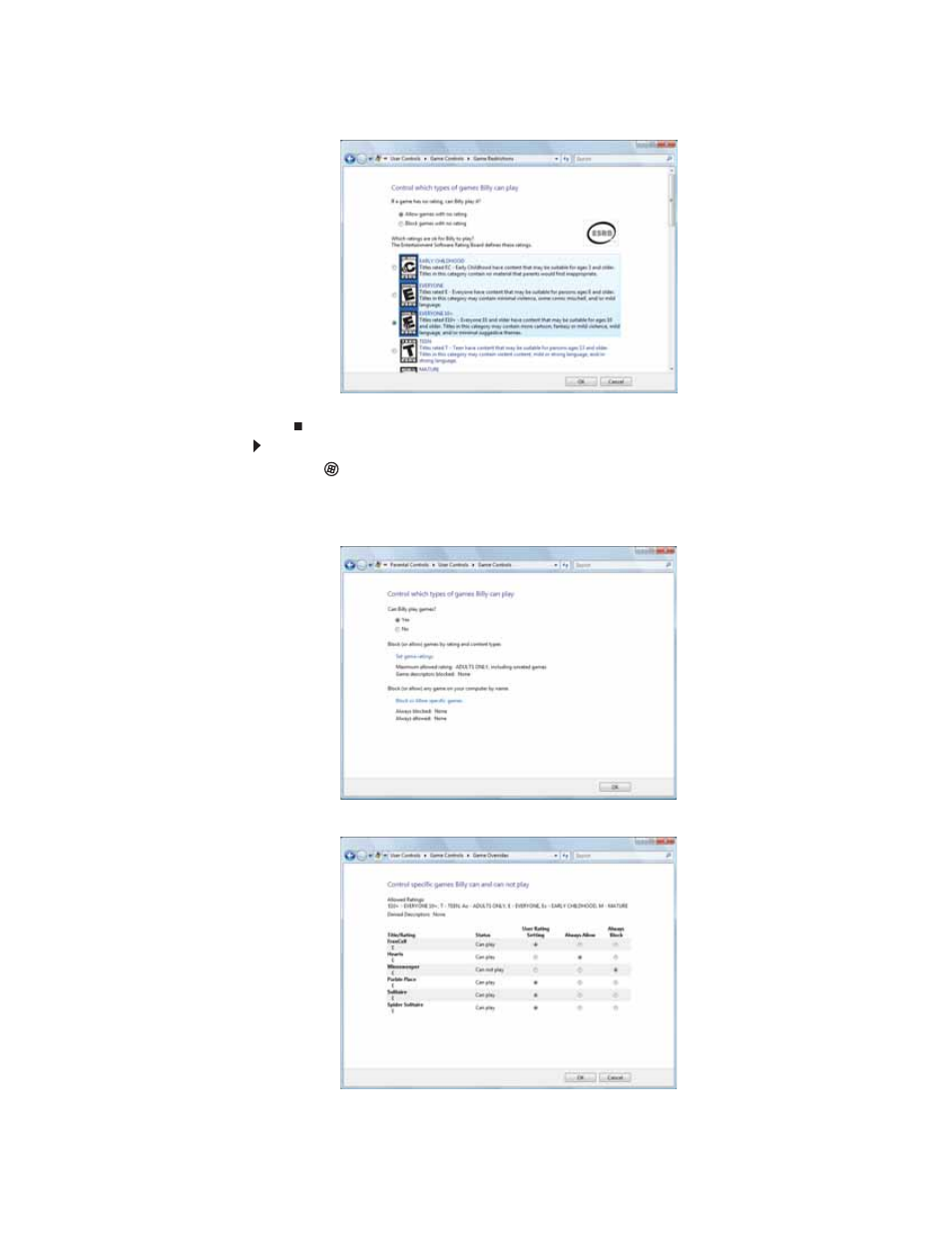 To restrict specific games | Gateway FX542XT User Manual | Page 85 / 94