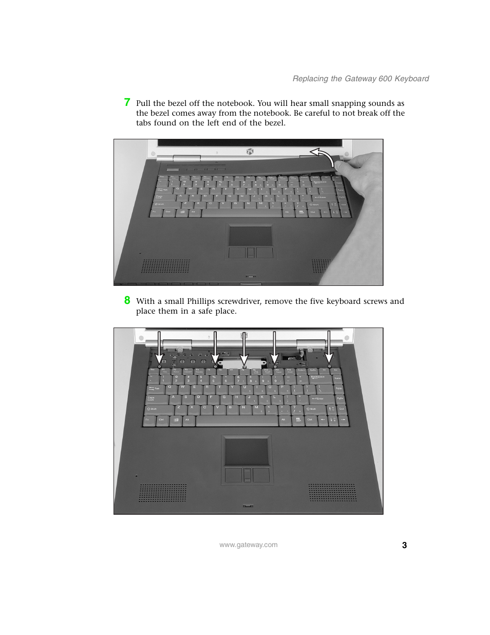 Gateway 600 User Manual | Page 3 / 10