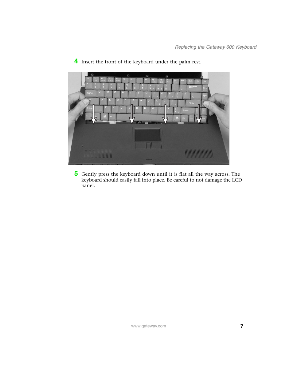 Gateway 600 User Manual | Page 7 / 10