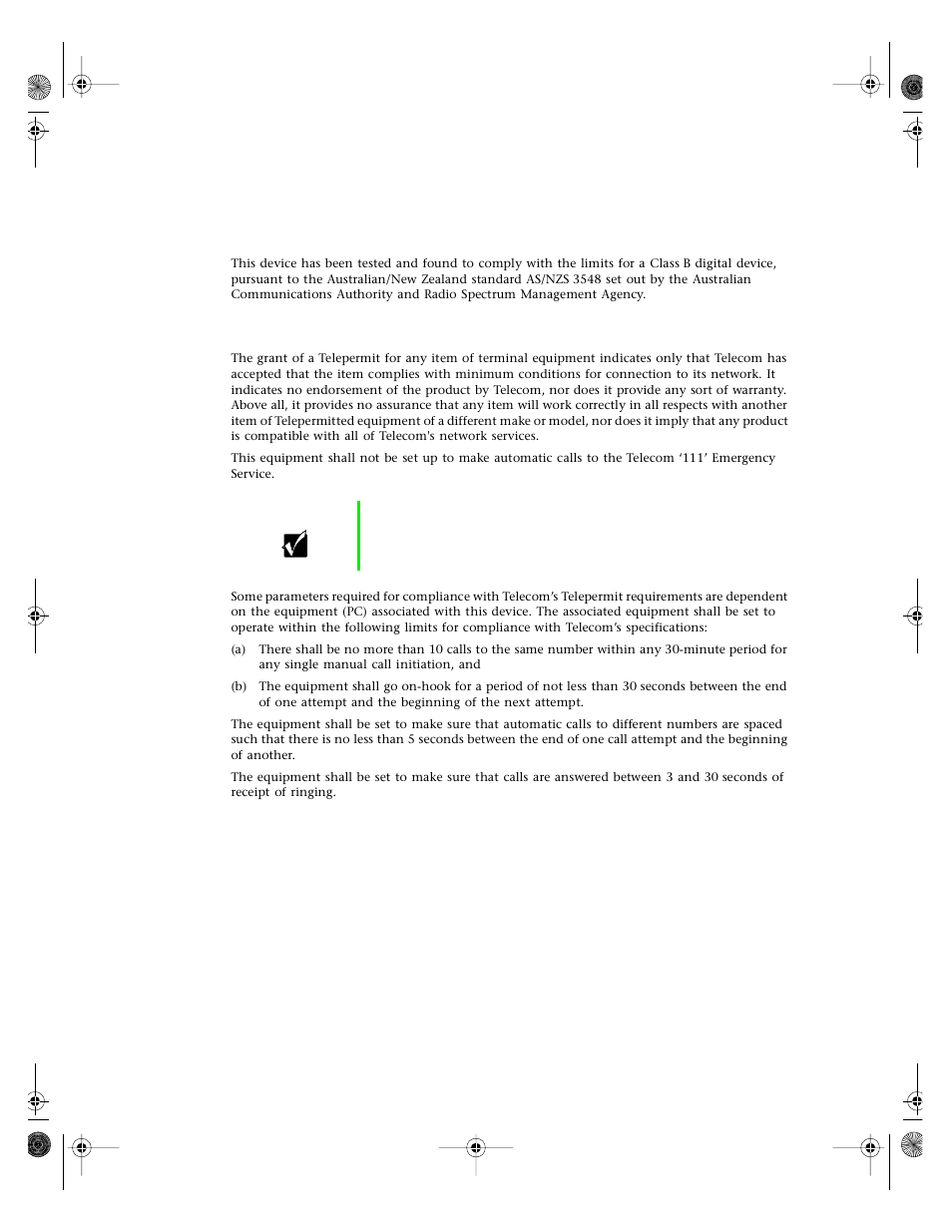 Australia and new zealand users, Emi statement | Gateway E3400 User Manual | Page 116 / 126