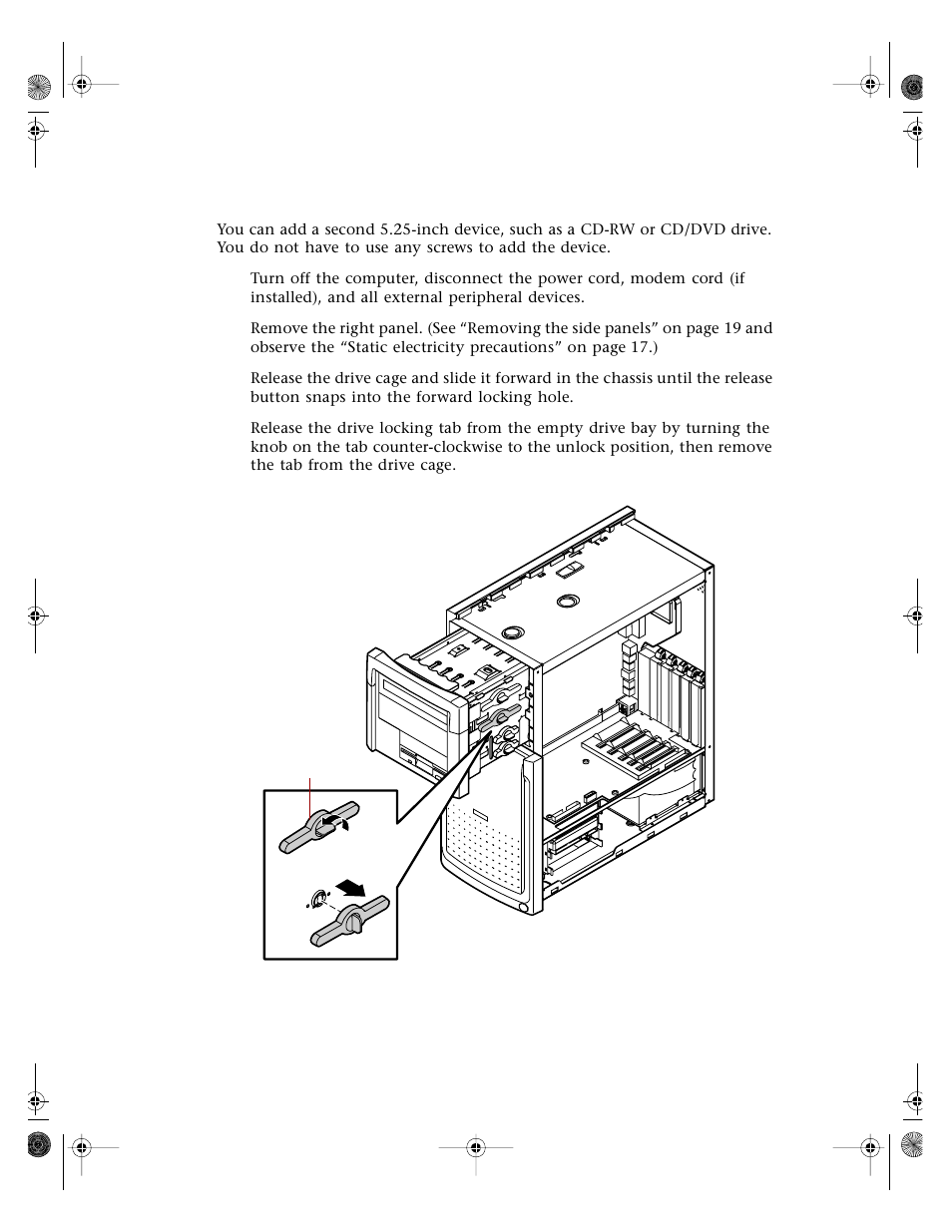 Adding a second 5.25-inch device | Gateway E3400 User Manual | Page 41 / 126