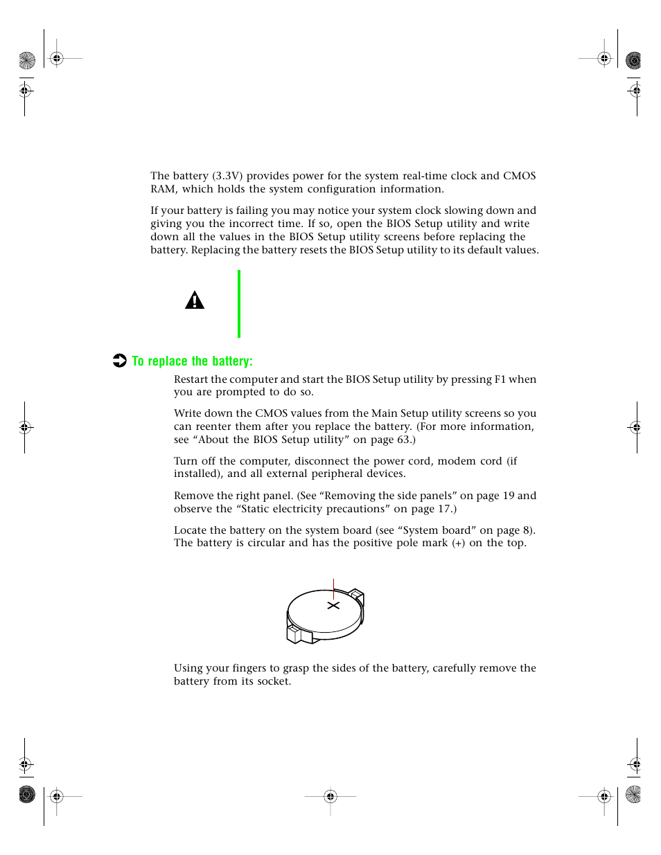 Replacing the battery | Gateway E3400 User Manual | Page 57 / 126