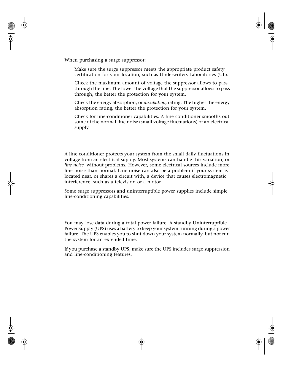 Line conditioners, Uninterruptible power supplies, Line conditioners uninterruptible power supplies | Gateway E3400 User Manual | Page 77 / 126