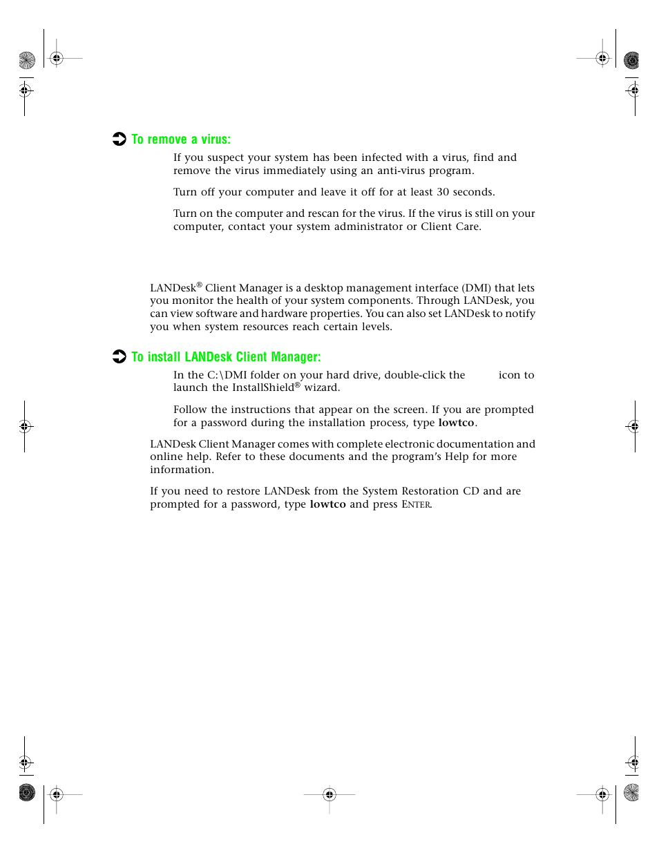 Checking system health with landesk | Gateway E3400 User Manual | Page 83 / 126