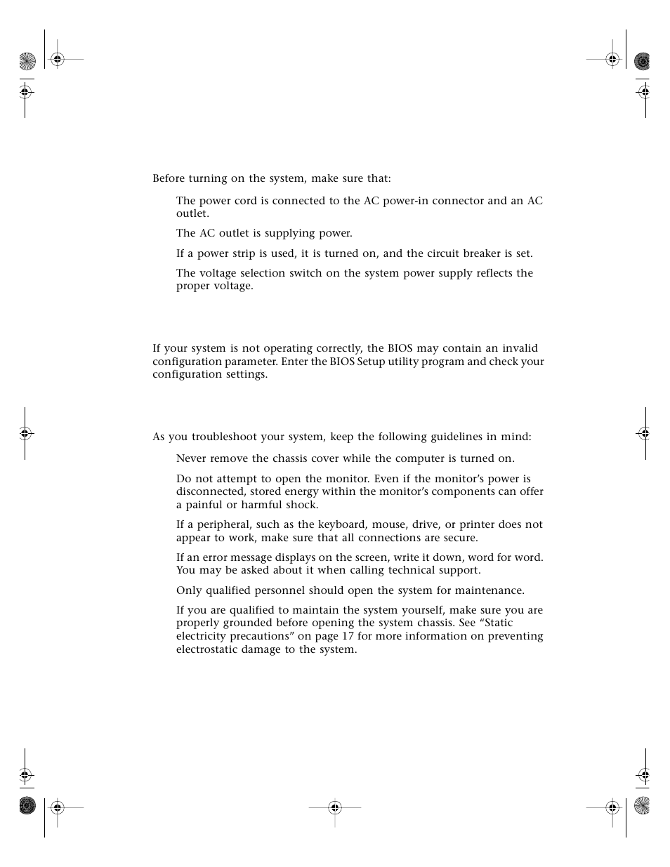 Troubleshooting checklist, Verifying your configuration, Troubleshooting guidelines | Gateway E3400 User Manual | Page 89 / 126