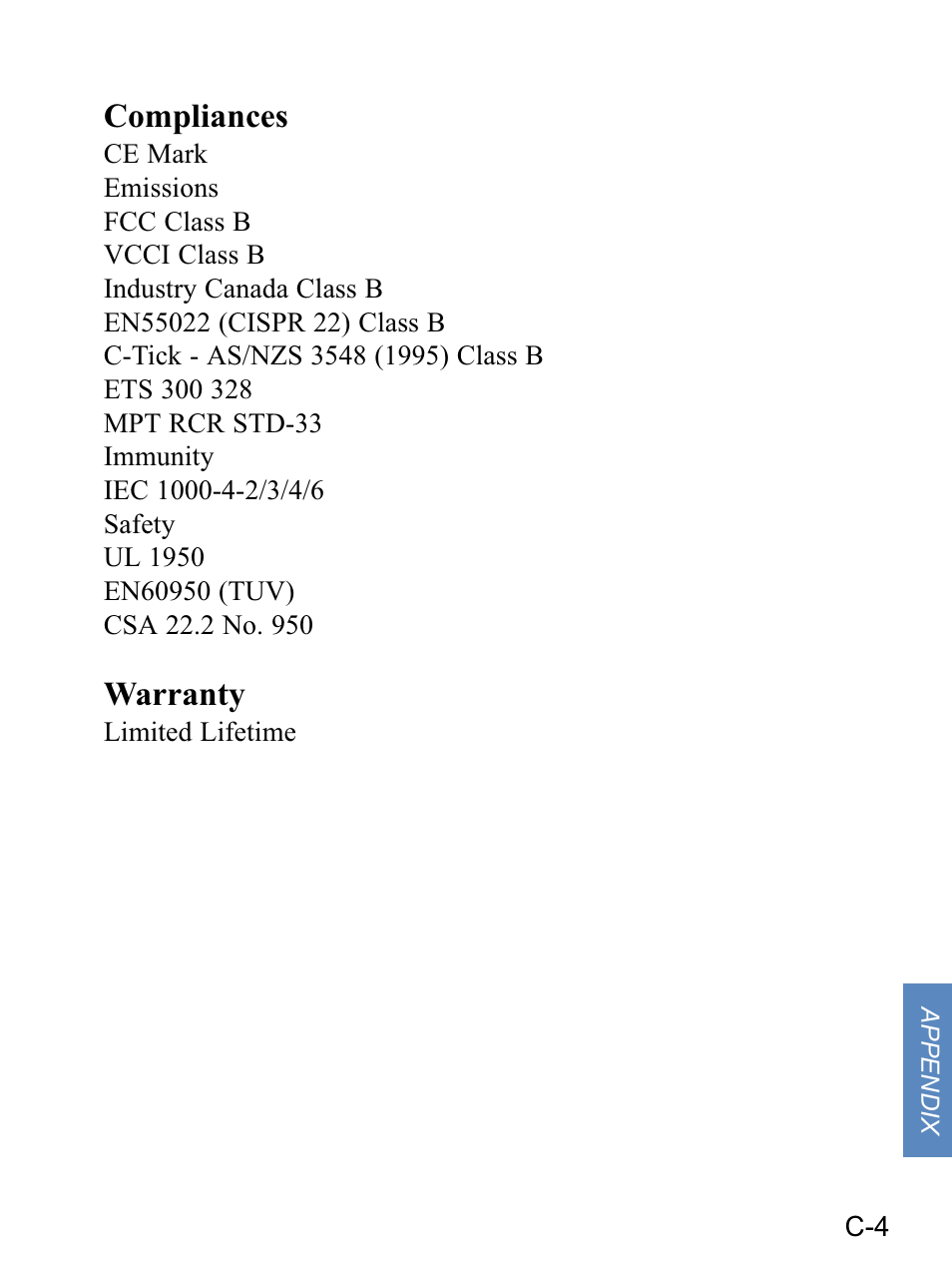 Compliances, Warranty | Gateway none User Manual | Page 110 / 113
