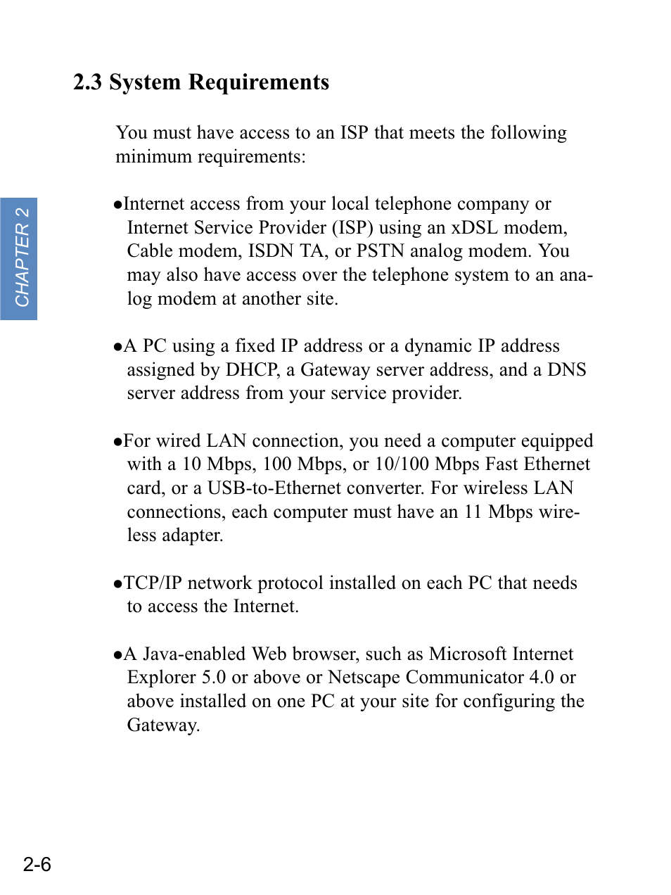 3 system requirements | Gateway none User Manual | Page 17 / 113
