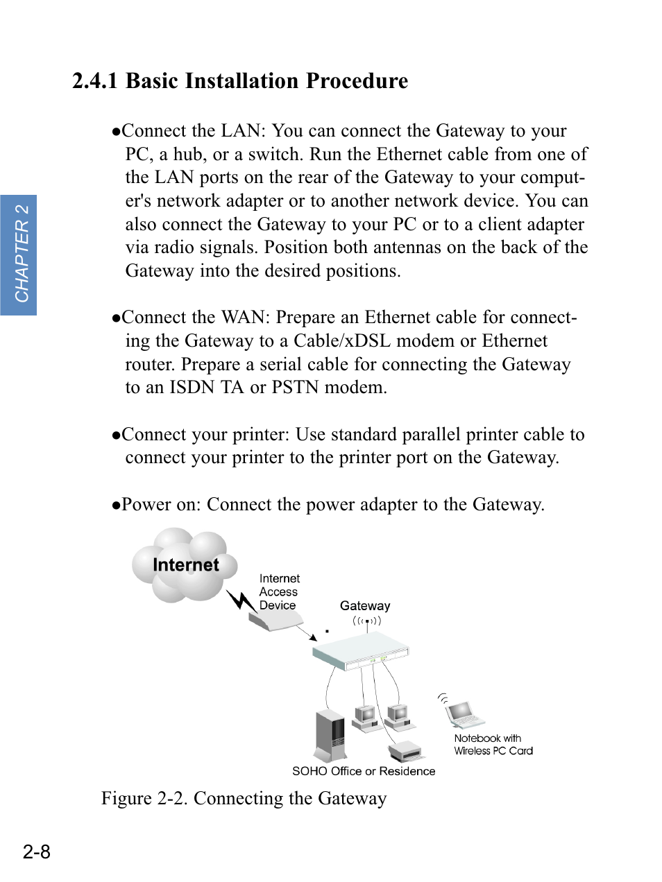 1 basic installation procedure | Gateway none User Manual | Page 19 / 113
