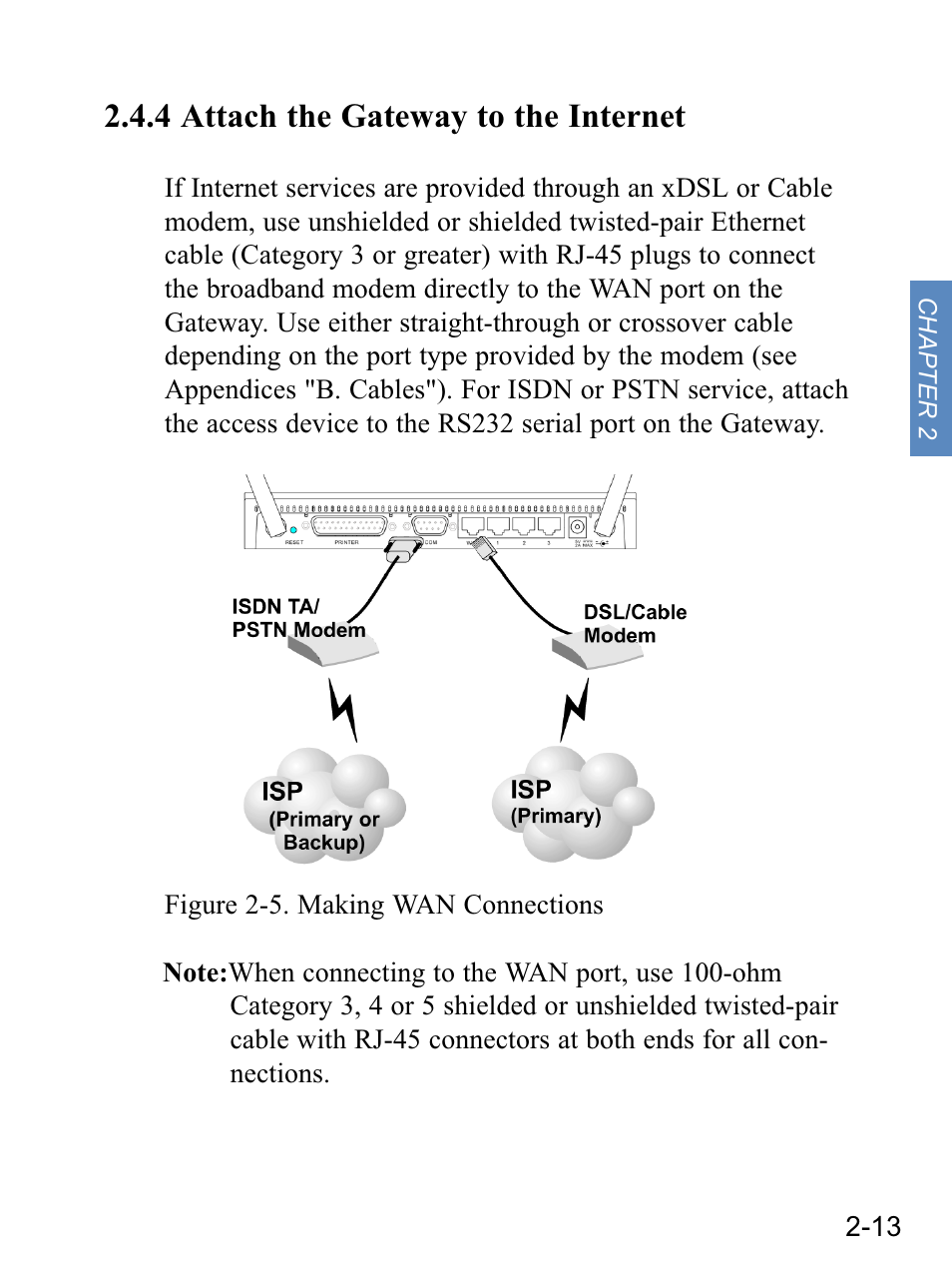 4 attach the gateway to the internet | Gateway none User Manual | Page 24 / 113