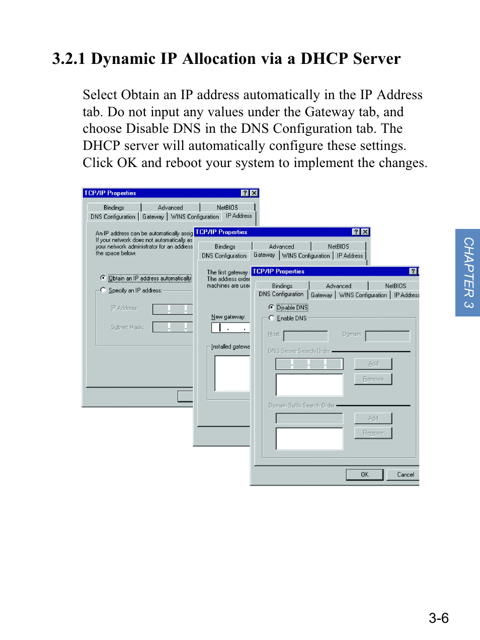 1 dynamic ip allocation via a dhcp server | Gateway none User Manual | Page 32 / 113