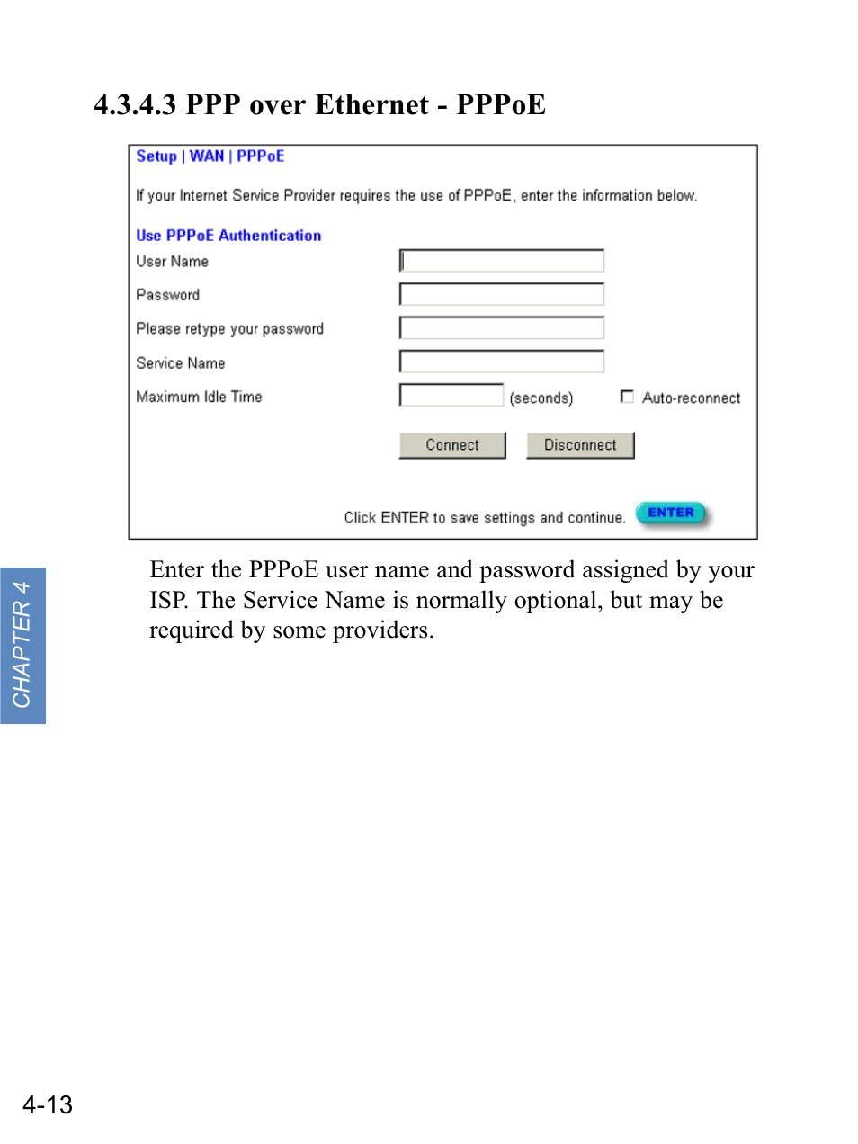 3 ppp over ethernet - pppoe | Gateway none User Manual | Page 49 / 113