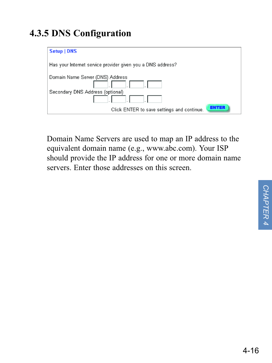 5 dns configuration | Gateway none User Manual | Page 52 / 113