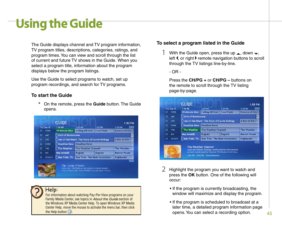 Using the guide | Gateway 901 Series User Manual | Page 51 / 116