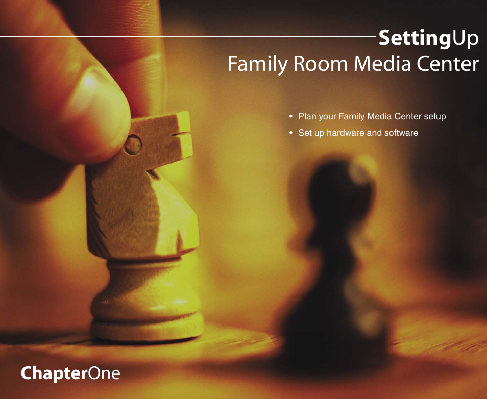 Setting up family room media center, Chapter one | Gateway 901 Series User Manual | Page 7 / 116