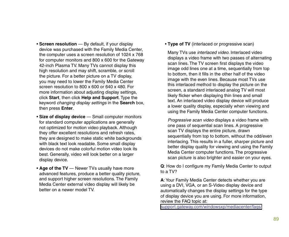Gateway 901 Series User Manual | Page 95 / 116