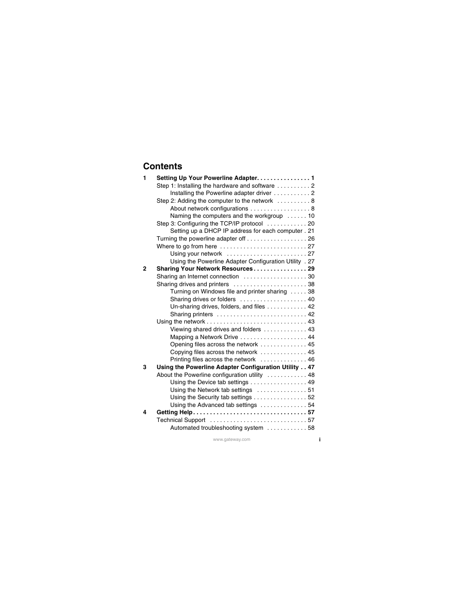 Gateway PLU-300 User Manual | Page 3 / 68