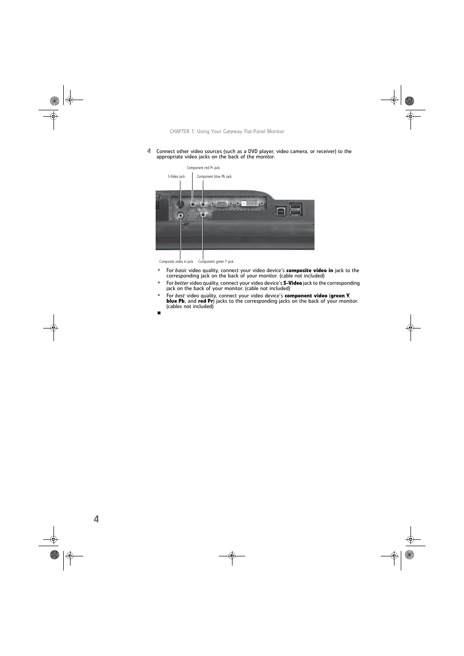 Gateway FPD2275W User Manual | Page 8 / 40