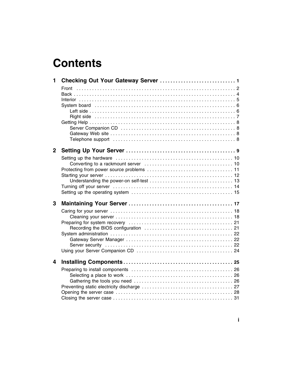 Gateway 960 User Manual | Page 2 / 130