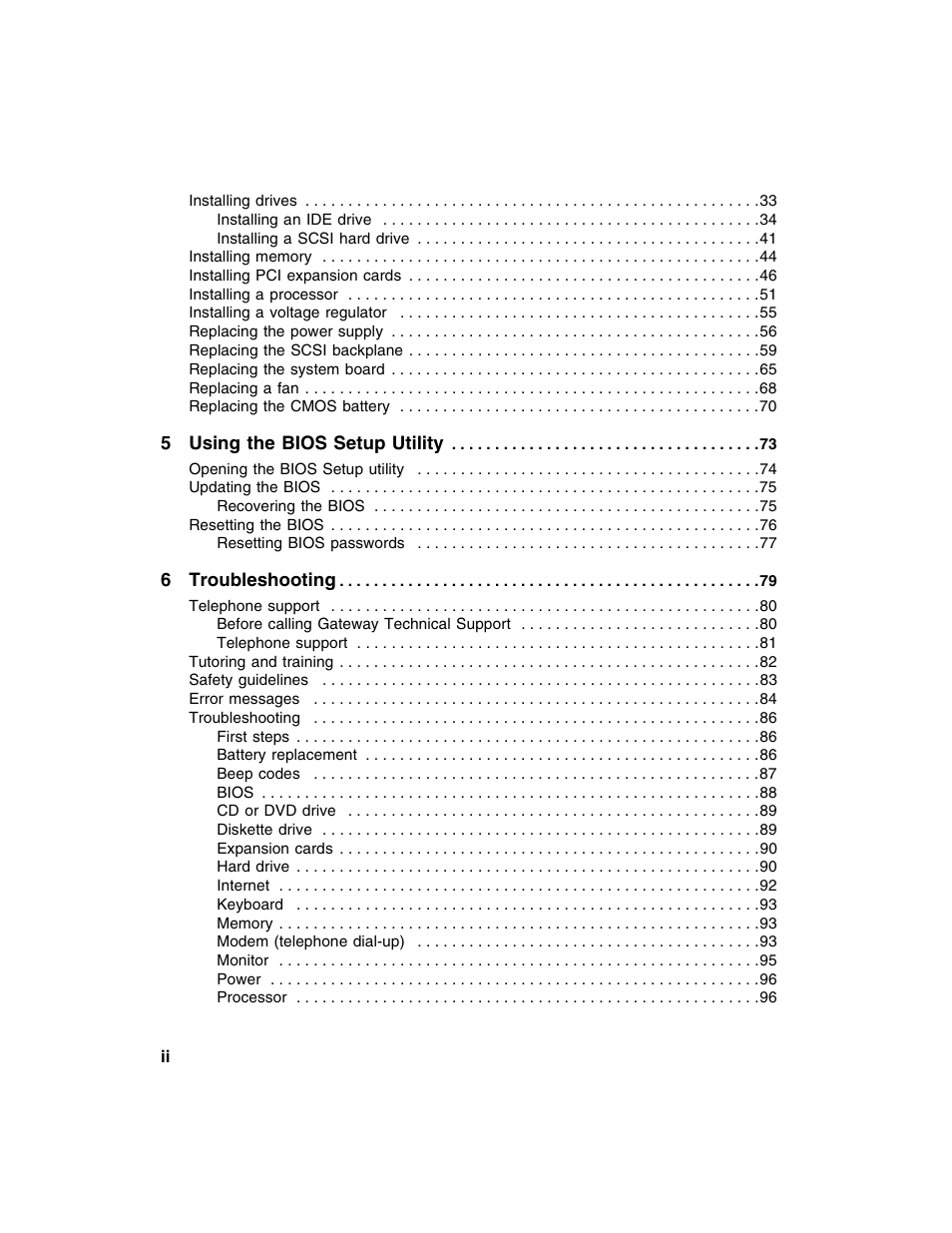 Gateway 960 User Manual | Page 3 / 130