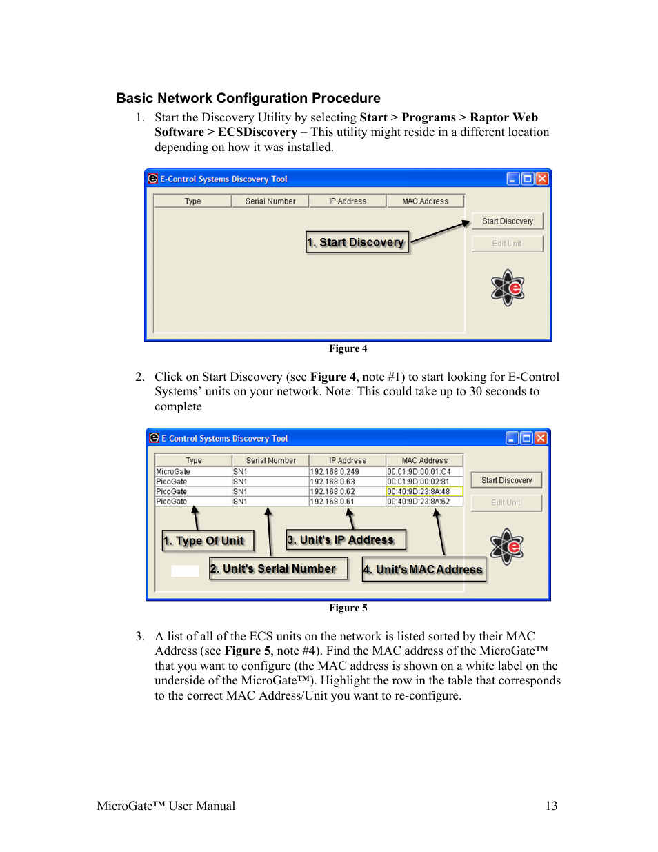 Basic network configuration procedure | Gateway MicroGate MG1-1000 User Manual | Page 13 / 18