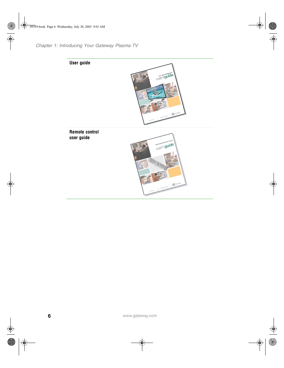 Gateway Flat Panel Television User Manual | Page 10 / 68