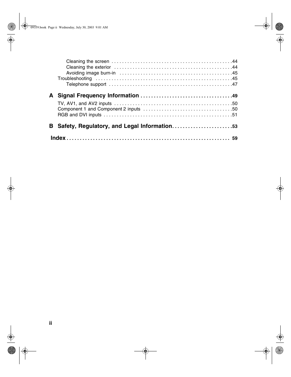 Gateway Flat Panel Television User Manual | Page 4 / 68