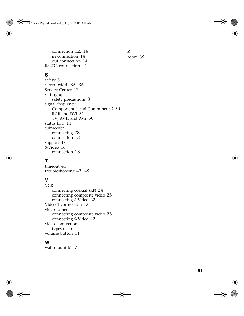 Gateway Flat Panel Television User Manual | Page 65 / 68