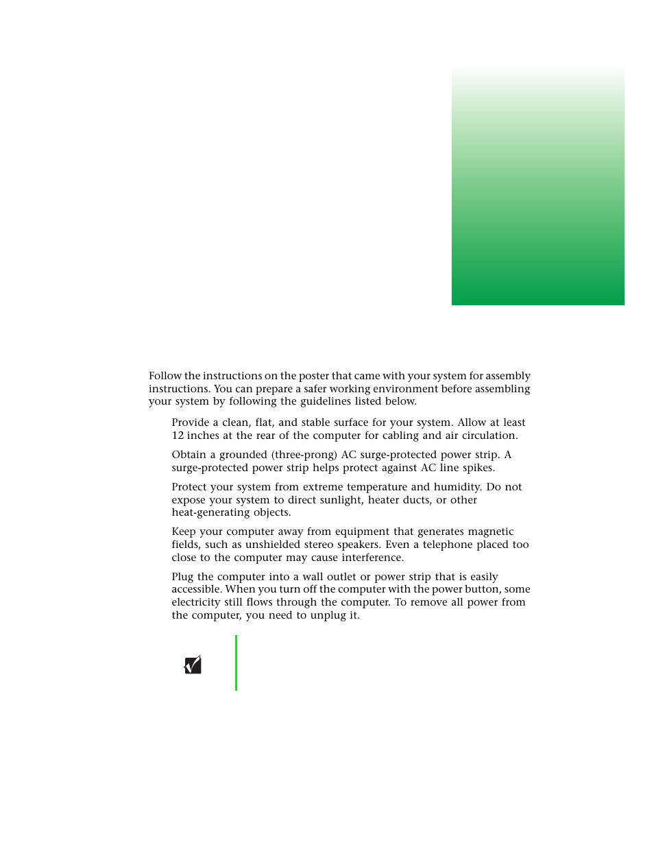 System setup, Setting up your system | Gateway E-4400 User Manual | Page 16 / 118