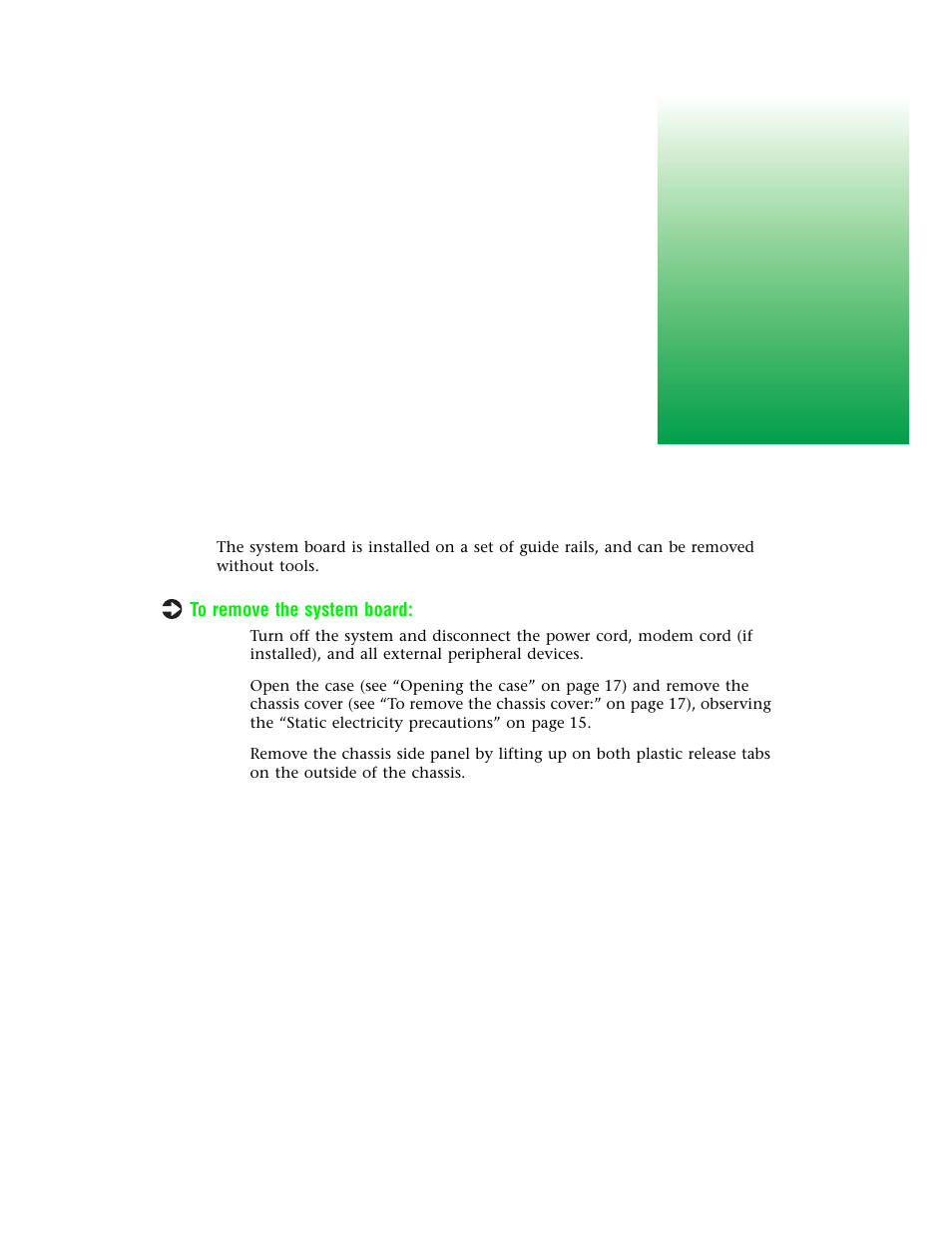 System components, Removing the system board | Gateway E-4400 User Manual | Page 38 / 118