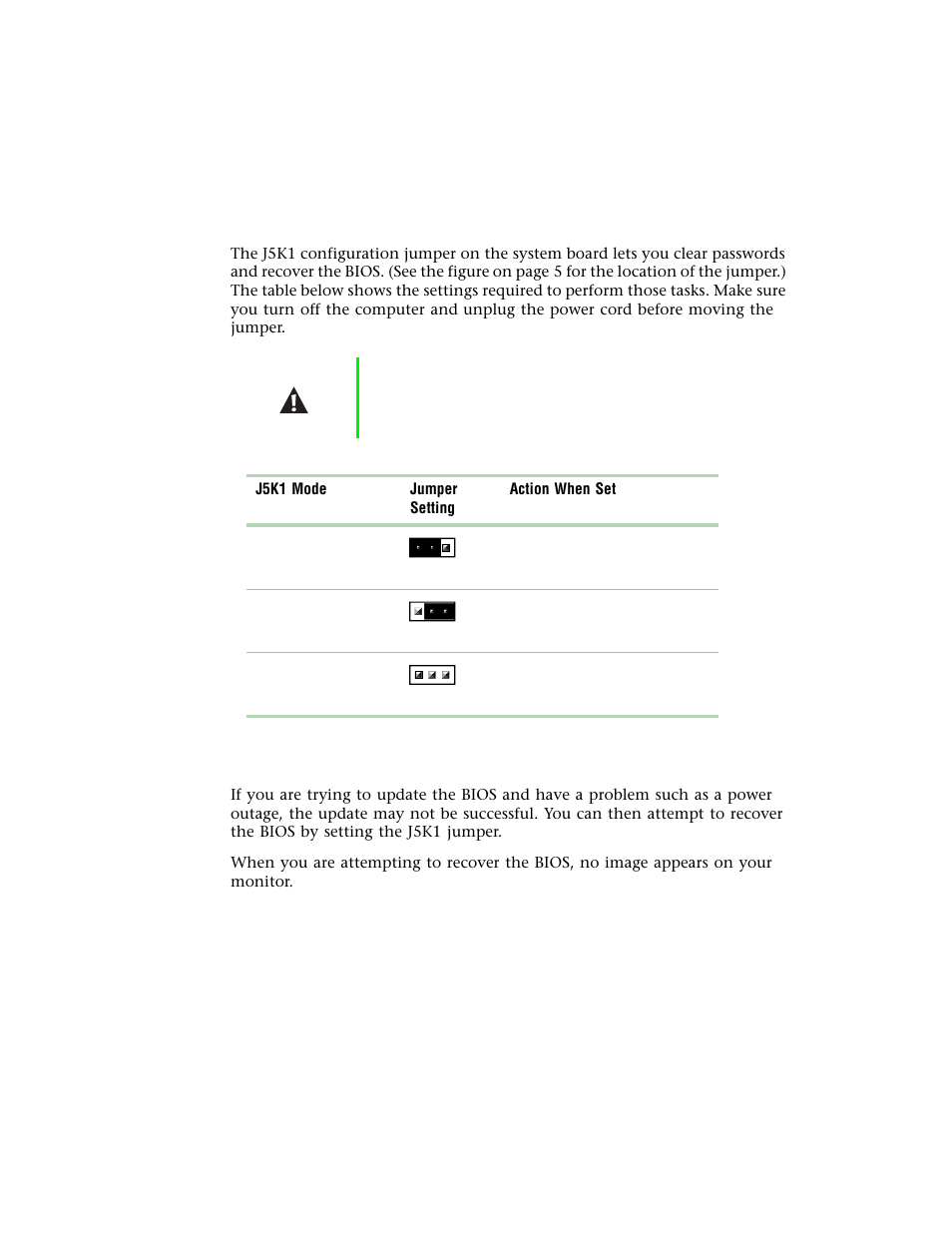 Setting the system board jumpers, Recovery mode | Gateway E-4400 User Manual | Page 58 / 118